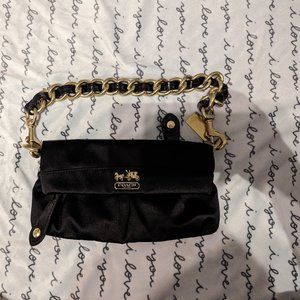 Black and Gold Coach handbag
